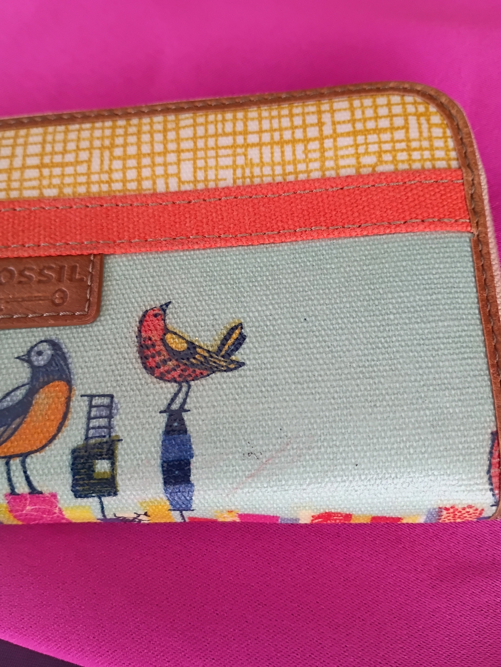 Fossil City Birds Purse And Wallet Set - Picture 7 of 13